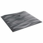 vidaXL Wandpaneele 48 pcs Steingrau 50 x 50 cm XPS Schaum