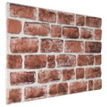 vidaXL Wandpaneele 10 pcs Dunkelbraun und Weiß 100 x 50 cm EPS-Schaum