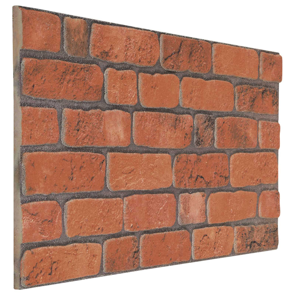 vidaXL Wandpaneele 10 pcs Terrakotta 100 x 50 cm EPS-Schaum