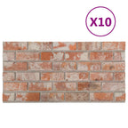 vidaXL Wandpaneele 10 pcs Terrakotta 100 x 50 cm EPS-Schaum