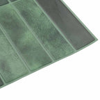 vidaXL Rechteckige Fliese 10 pcs Dunkelgrün 29 x 23 x 0,08 cm