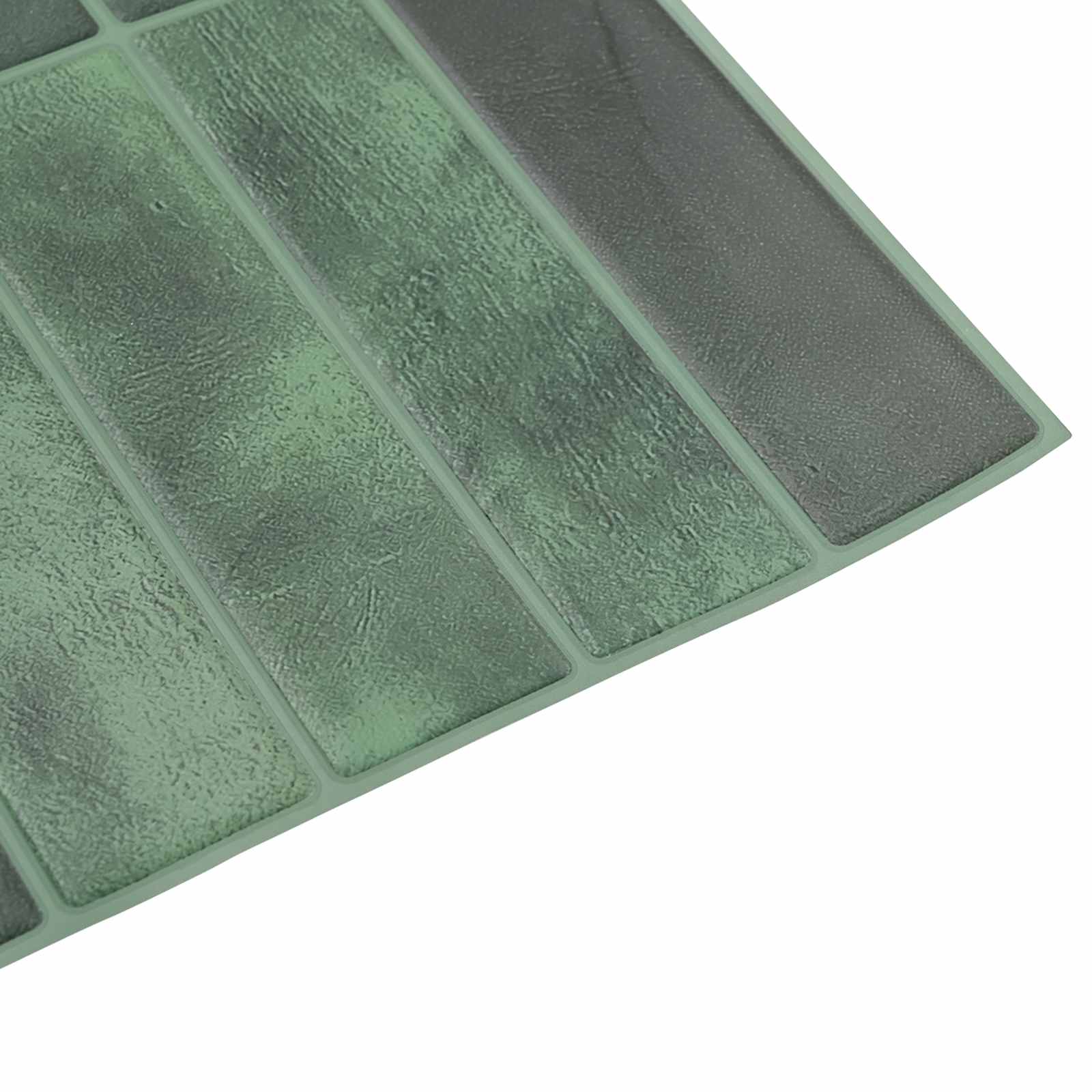 vidaXL Rechteckige Fliese 10 pcs Dunkelgrün 29 x 23 x 0,08 cm