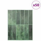 vidaXL Rechteckige Fliese 50 pcs Dunkelgrün 29 x 23 x 0,08 cm