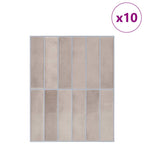 vidaXL Rechteckige Fliese 10 pcs Beige Kaffee 29 x 23 x 0,08 cm