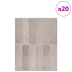 vidaXL Rechteckige Fliese 20 pcs Beige Kaffee 29 x 23 x 0,08 cm