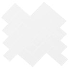 vidaXL Fischgrätenfliese 50 pcs Weiß 30 x 30 cm Polyurethan und PET