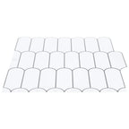 vidaXL Federfliese 50 pcs Weiß Grau 30 x 30 cm Polyurethan und PET