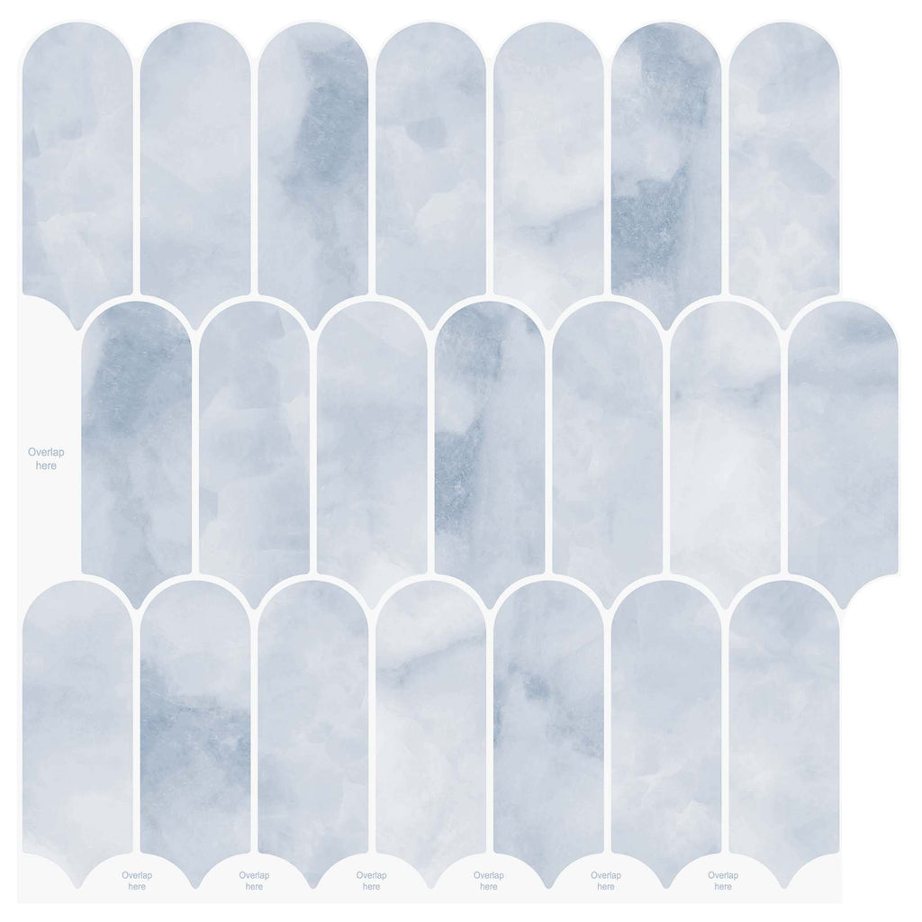 vidaXL Federfliese 10 pcs Himmelblau 30 x 30 cm Polyurethan und PET