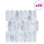 vidaXL Federfliese 20 pcs Himmelblau 30 x 30 cm Polyurethan und PET