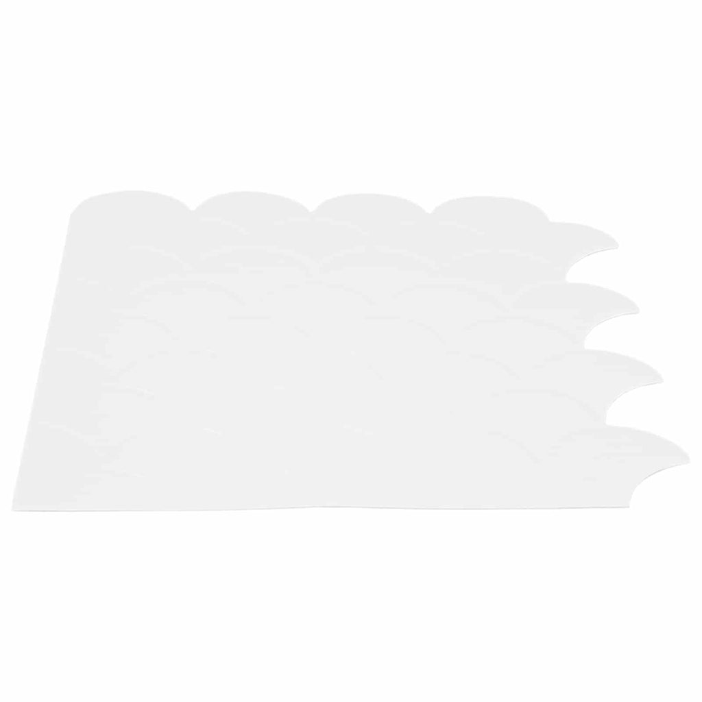 vidaXL Fischschuppen Fliese 20 pcs Weiß 30 x 30 cm Polyurethan und PET