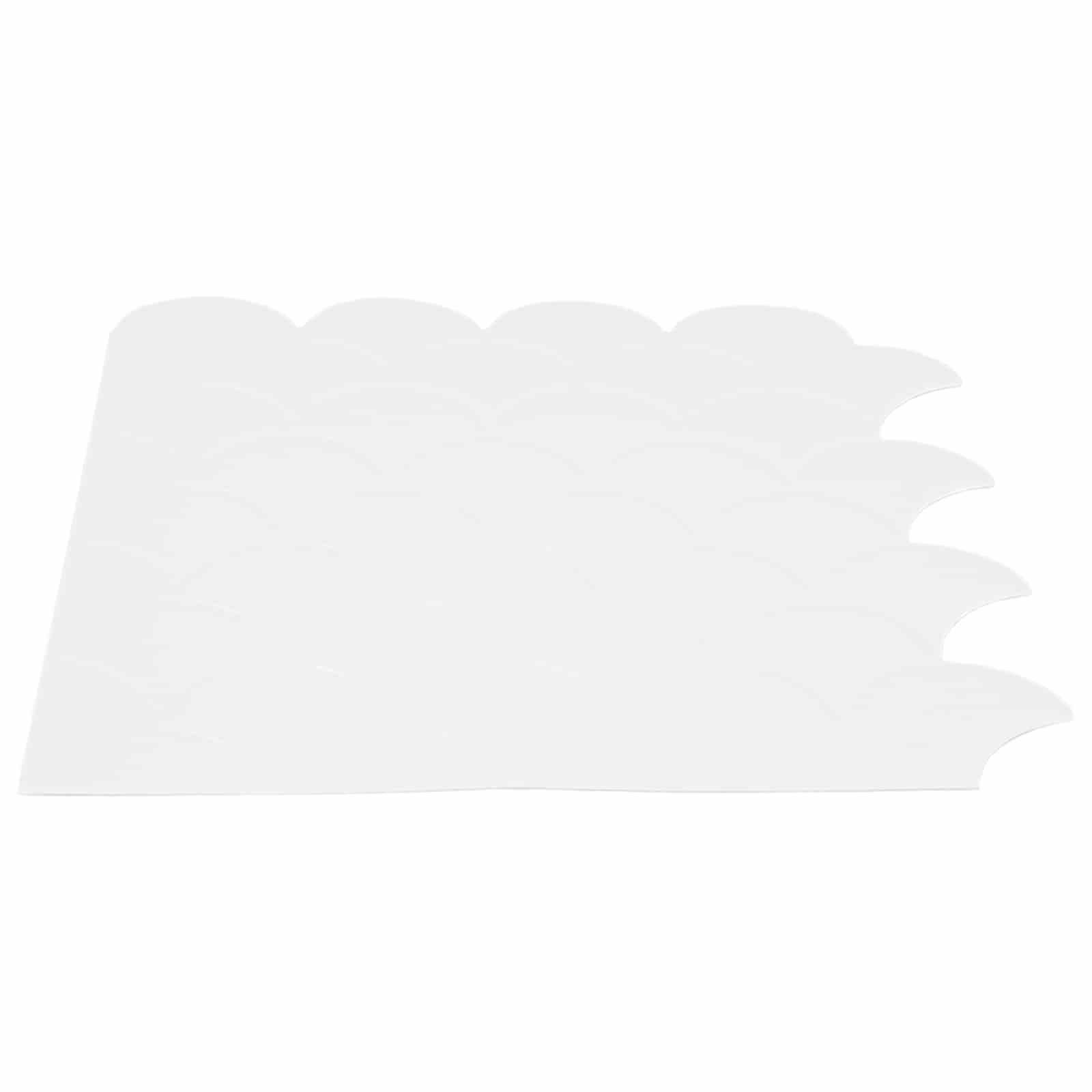 vidaXL Fischschuppen Fliese 20 pcs Weiß 30 x 30 cm Polyurethan und PET