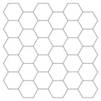 vidaXL Sechseckige Fliese 10 pcs Weiß Grau 30 x 30 cm