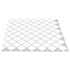 vidaXL Lanturn Fliese 10 pcs Weiß 27 x 27 cm Polyurethan und PET