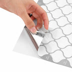 vidaXL Lanturn Fliese 50 pcs Weiß 27 x 27 cm Polyurethan und PET