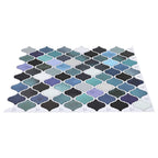 vidaXL Lanturn Fliese 10 pcs Blaugrün 27 x 27 cm Polyurethan und PET