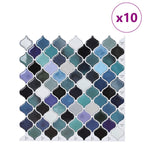 vidaXL Lanturn Fliese 10 pcs Blaugrün 27 x 27 cm Polyurethan und PET