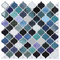 vidaXL Lanturn Fliese 20 pcs Blaugrün 27 x 27 cm Polyurethan und PET