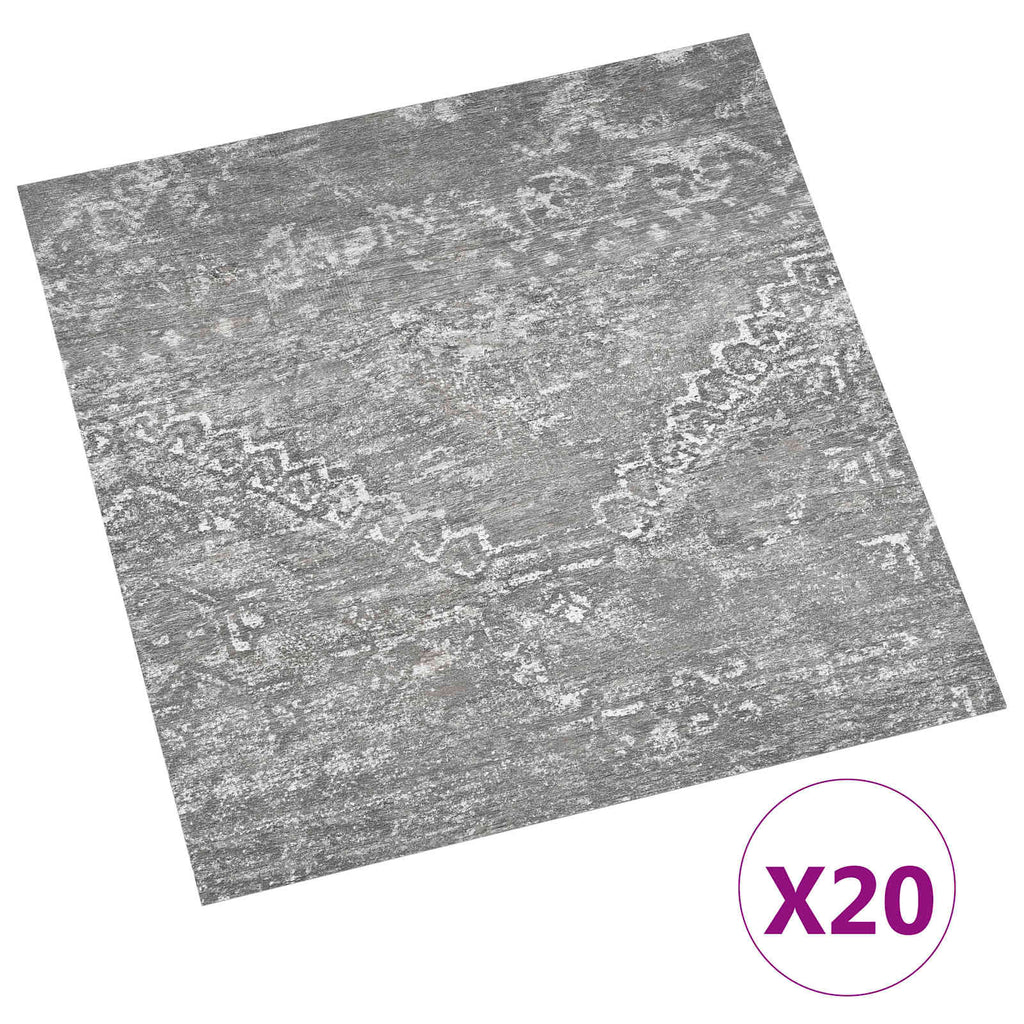 vidaXL Selbstklebende Bodenplanken 30,5 x 30,5 cm 20 pcs PVC Betongrau