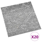 vidaXL Selbstklebende Bodenplanken 30,5 x 30,5 cm 20 pcs PVC Betongrau