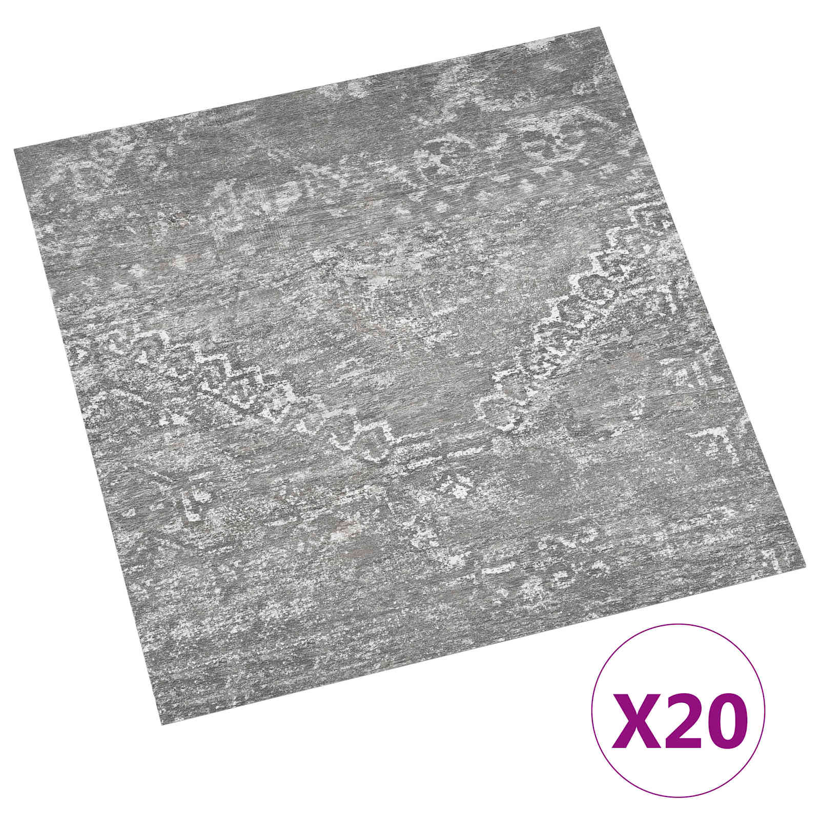vidaXL Selbstklebende Bodenplanken 30,5 x 30,5 cm 20 pcs PVC Betongrau