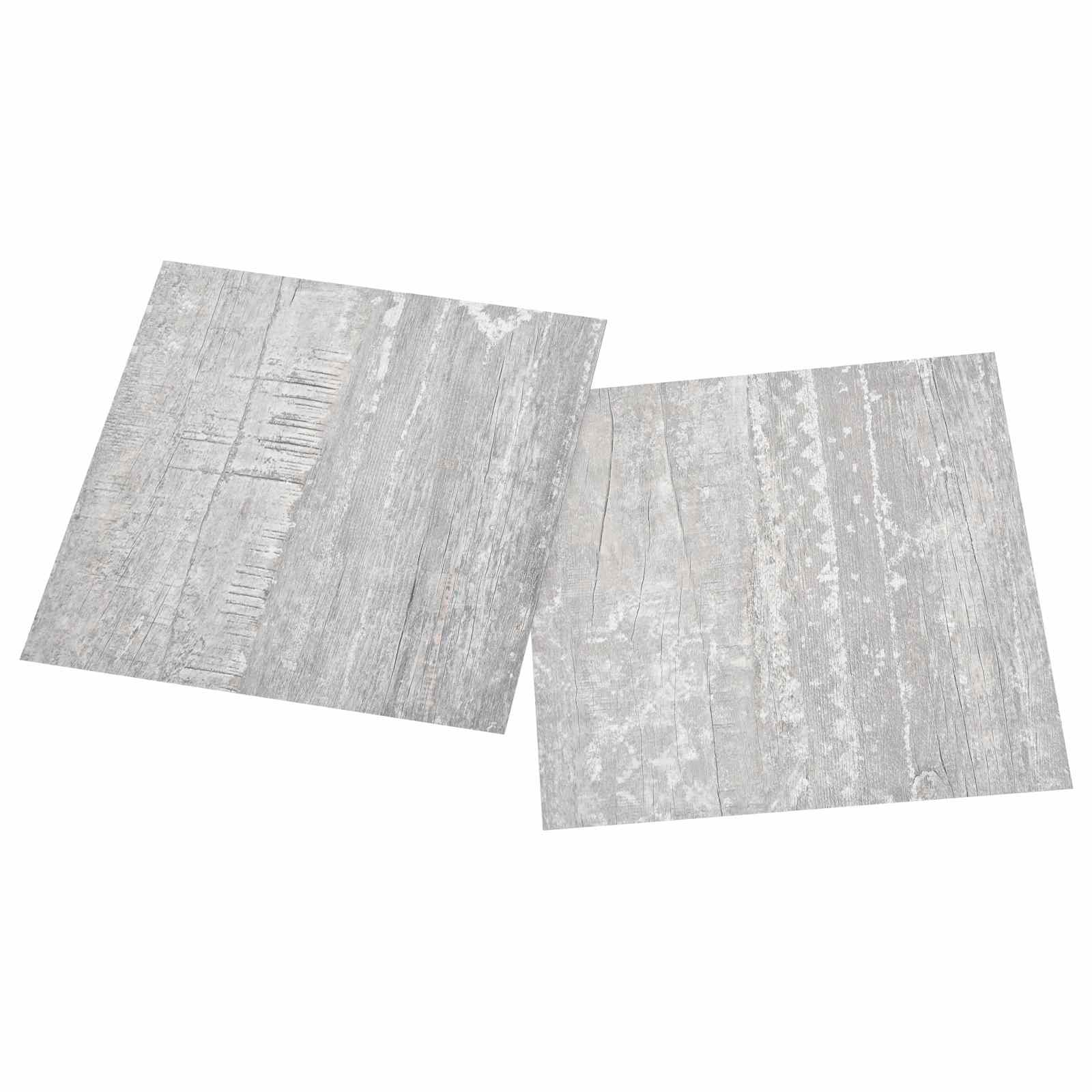 vidaXL Selbstklebende Bodenplanken 30,5 x 30,5 cm 20 pcs PVC Grau