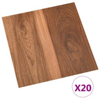 vidaXL Selbstklebende Bodenplanken 30,5 x 30,5 cm 20 pcs PVC Holzfarbe