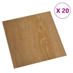 vidaXL Selbstklebende Bodenplanken 30,5 x 30,5 cm 20 pcs PVC Holz