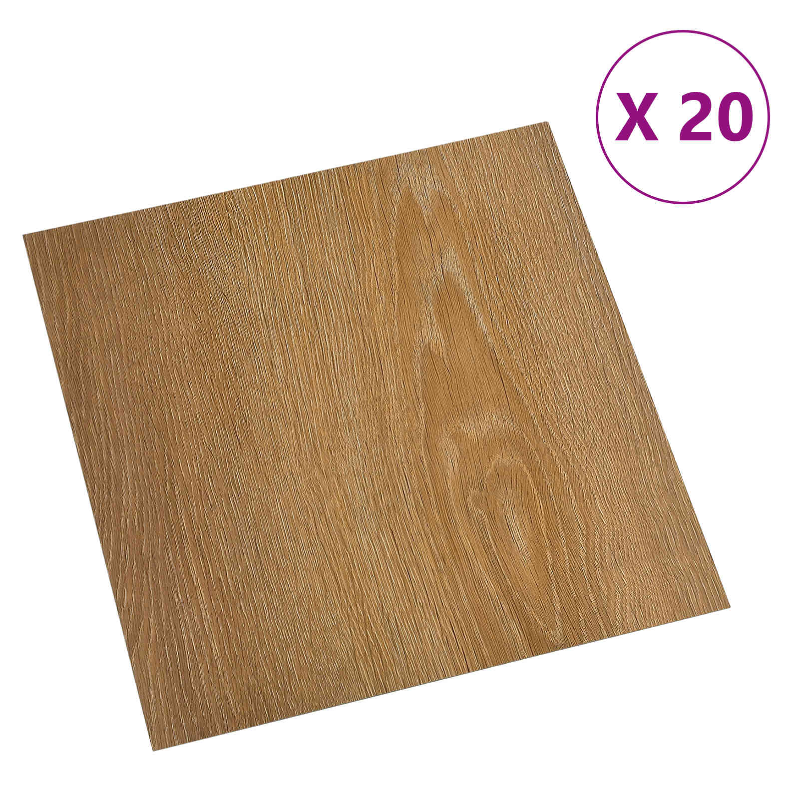 vidaXL Selbstklebende Bodenplanken 30,5 x 30,5 cm 20 pcs PVC Holz