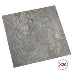 vidaXL Selbstklebende Bodenplanken 30,5 x 30,5 cm 20 pcs PVC Steine