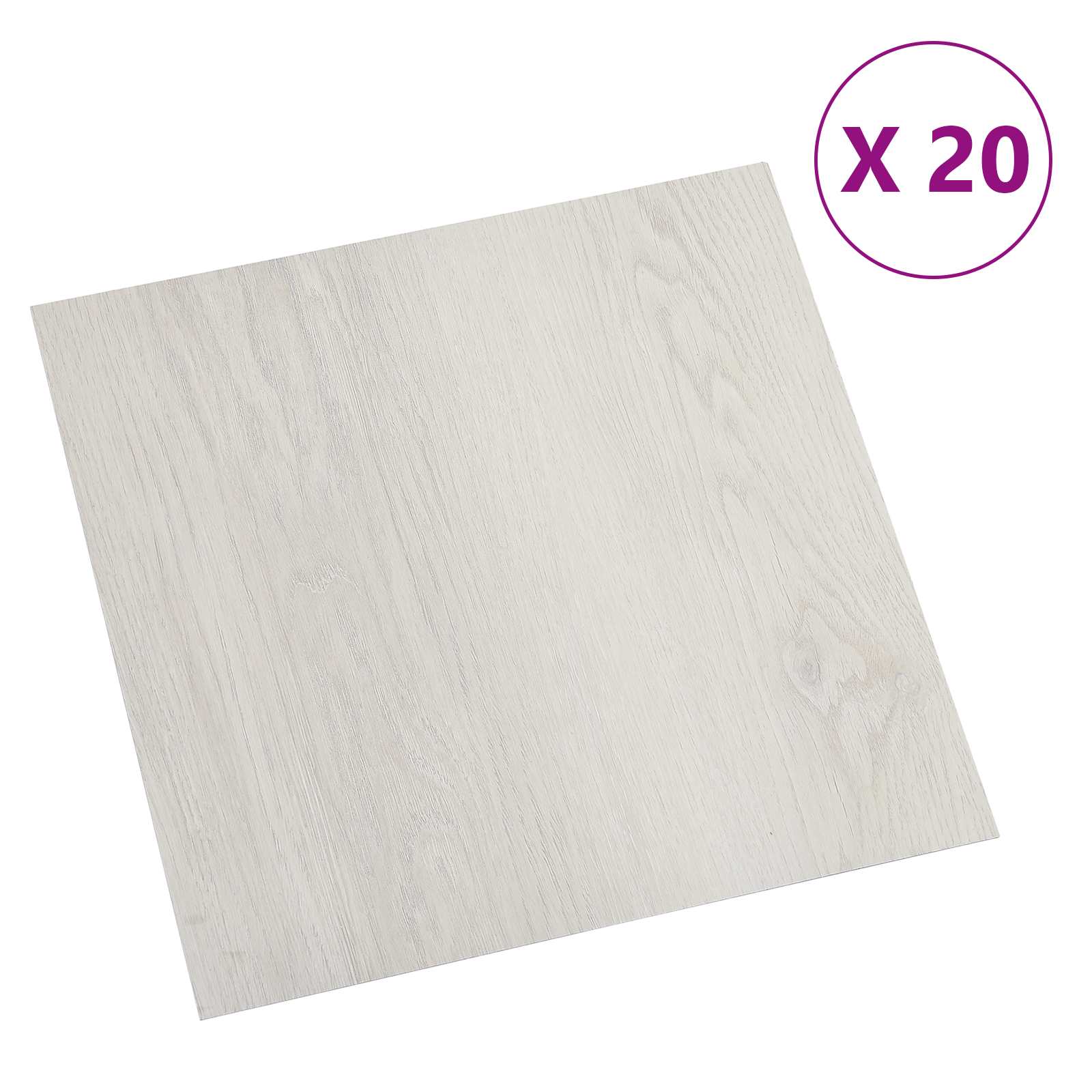 vidaXL Selbstklebende Bodenplanken 30,5 x 30,5 cm 20 pcs PVC Hellbeige