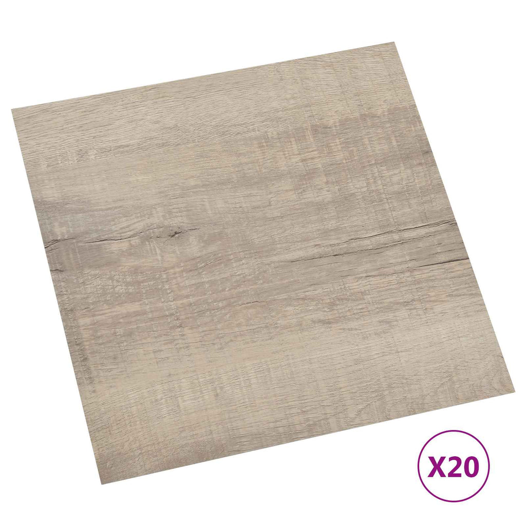 vidaXL Selbstklebende Bodenplanken 30,5 x 30,5 cm 20 pcs PVC Altholz