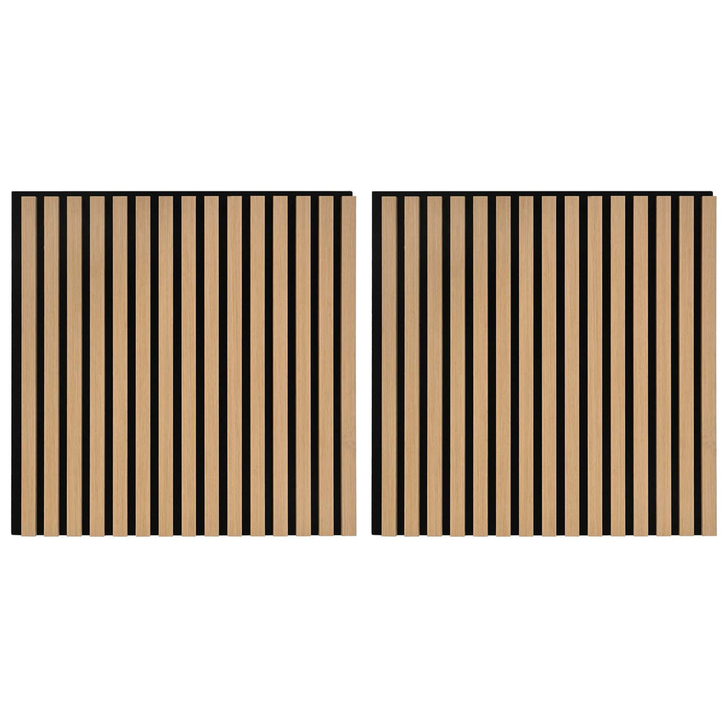vidaXL Wandpaneele 2 pcs Natur 60,5 x 60 cm