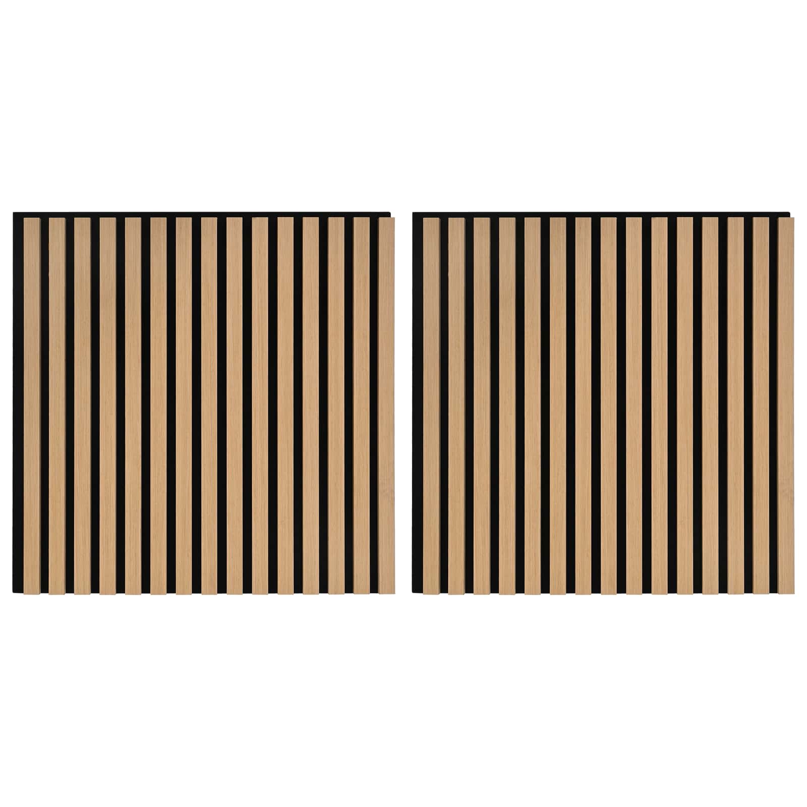 vidaXL Wandpaneele 2 pcs Natur 60,5 x 60 cm