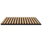 vidaXL Wandpaneele 8 pcs Natur 60,5 x 60 cm