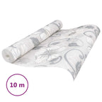vidaXL 3D Solid Tapete Gestreift Blume 10 x 0,53 m Vliesstoff