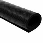 vidaXL Bodenbelag Schwarz 1 x 2 m Gummi