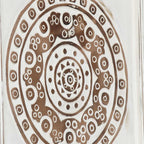 vidaXL Kunst Dekoration 2 pcs Braun und Weiß 40 x 40 x 1,5 cm
