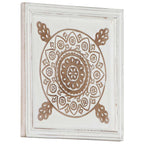 vidaXL Kunst Dekoration 2 pcs Braun und Weiß 40 x 40 x 1,5 cm
