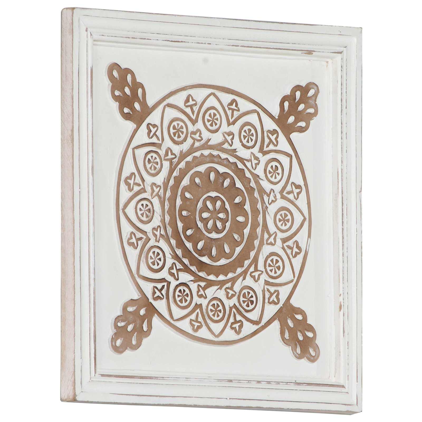 vidaXL Kunst Dekoration 2 pcs Braun und Weiß 40 x 40 x 1,5 cm