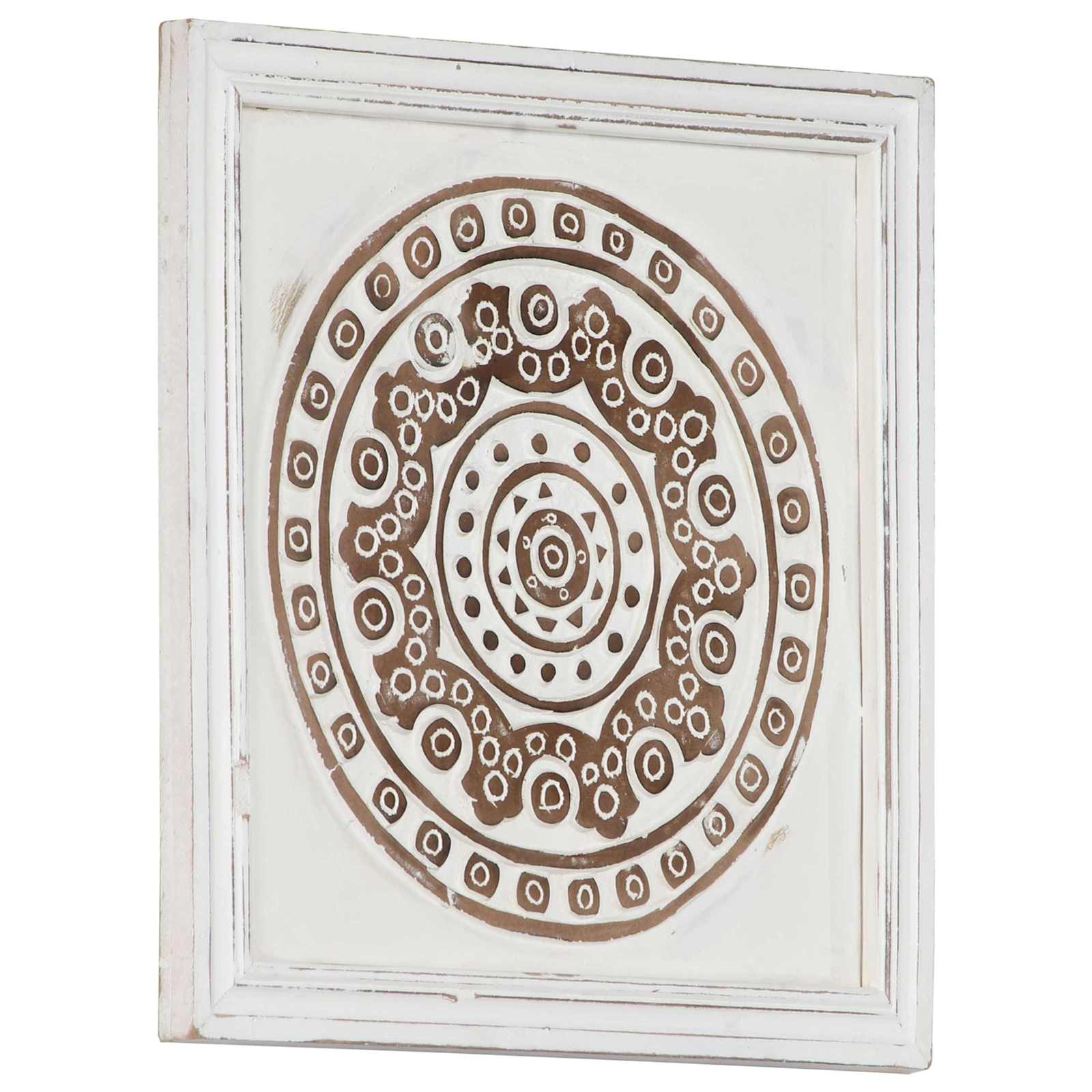vidaXL Kunst Dekoration 2 pcs Braun und Weiß 40 x 40 x 1,5 cm