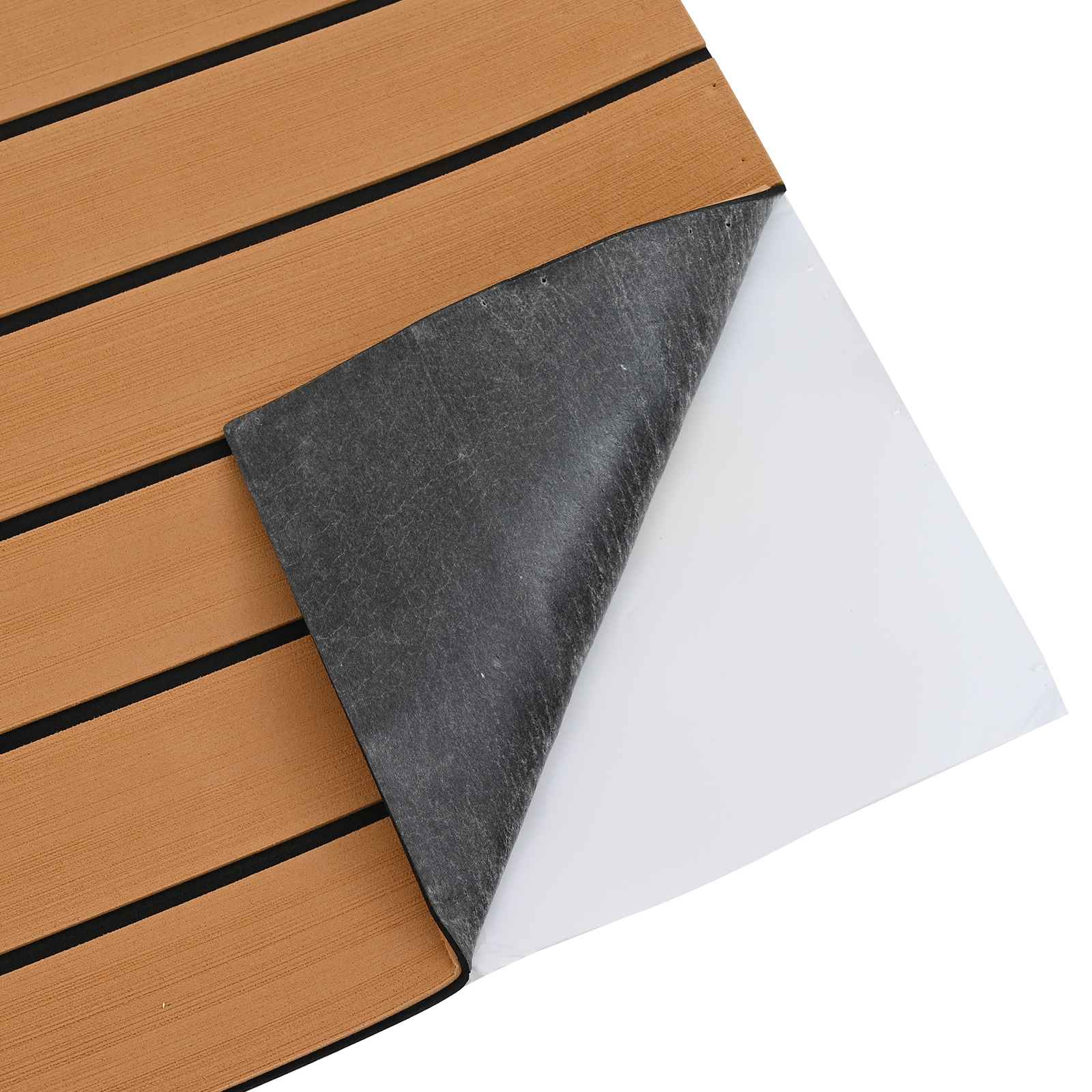 vidaXL Bootsmatte Braun und Schwarz 240 x 90 cm EVA