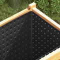 vidaXL Dimpled Drainage Sheet Schwarz 0,5 x 10 m HDPE