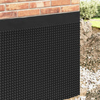 vidaXL Dimpled Drainage Sheet Schwarz 0,5 x 10 m HDPE