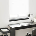 vidaXL Fensterbank Schwarz mit Holzmaserung 60 x 10 x 4,5 cm PVC