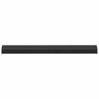 vidaXL Fensterbank Schwarz mit Holzmaserung 60 x 10 x 4,5 cm PVC
