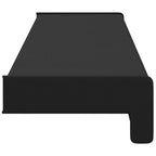 vidaXL Fensterbank Schwarz mit Holzmaserung 60 x 10 x 4,5 cm PVC