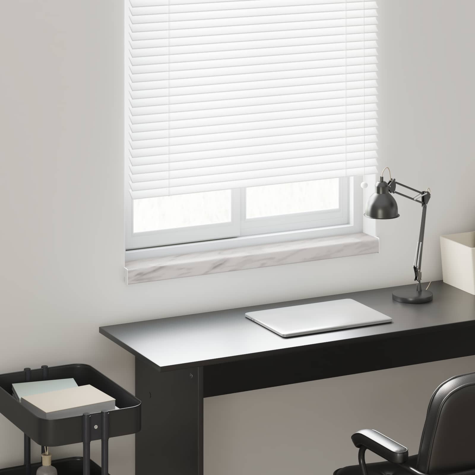 vidaXL Fensterbank Marmorstruktur 60 x 10 x 4,5 cm PVC