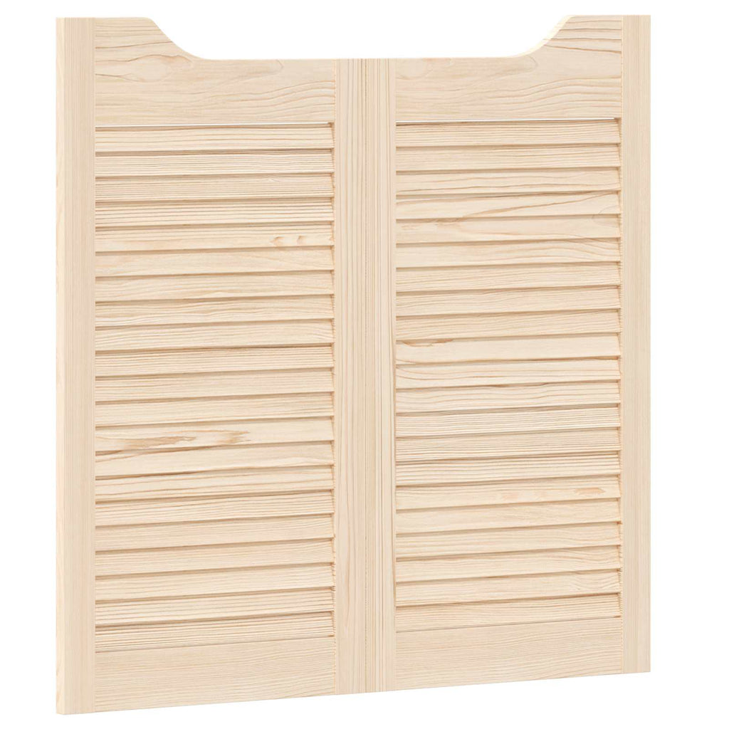 vidaXL Schwingtüren 2 pcs Natur Massives Kiefernholz