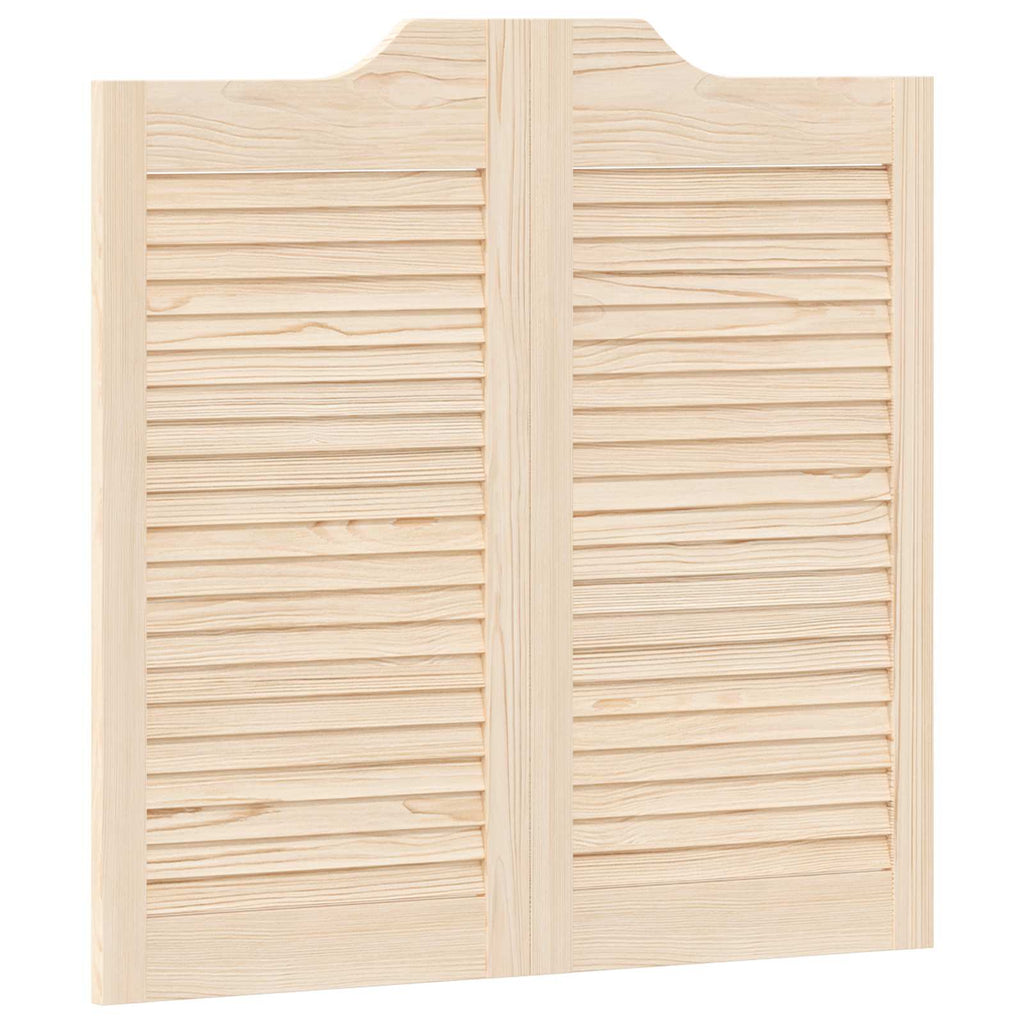 vidaXL Schwingtüren 2 pcs Natur Massives Kiefernholz