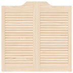 vidaXL Schwingtüren 2 pcs Natur Massives Kiefernholz